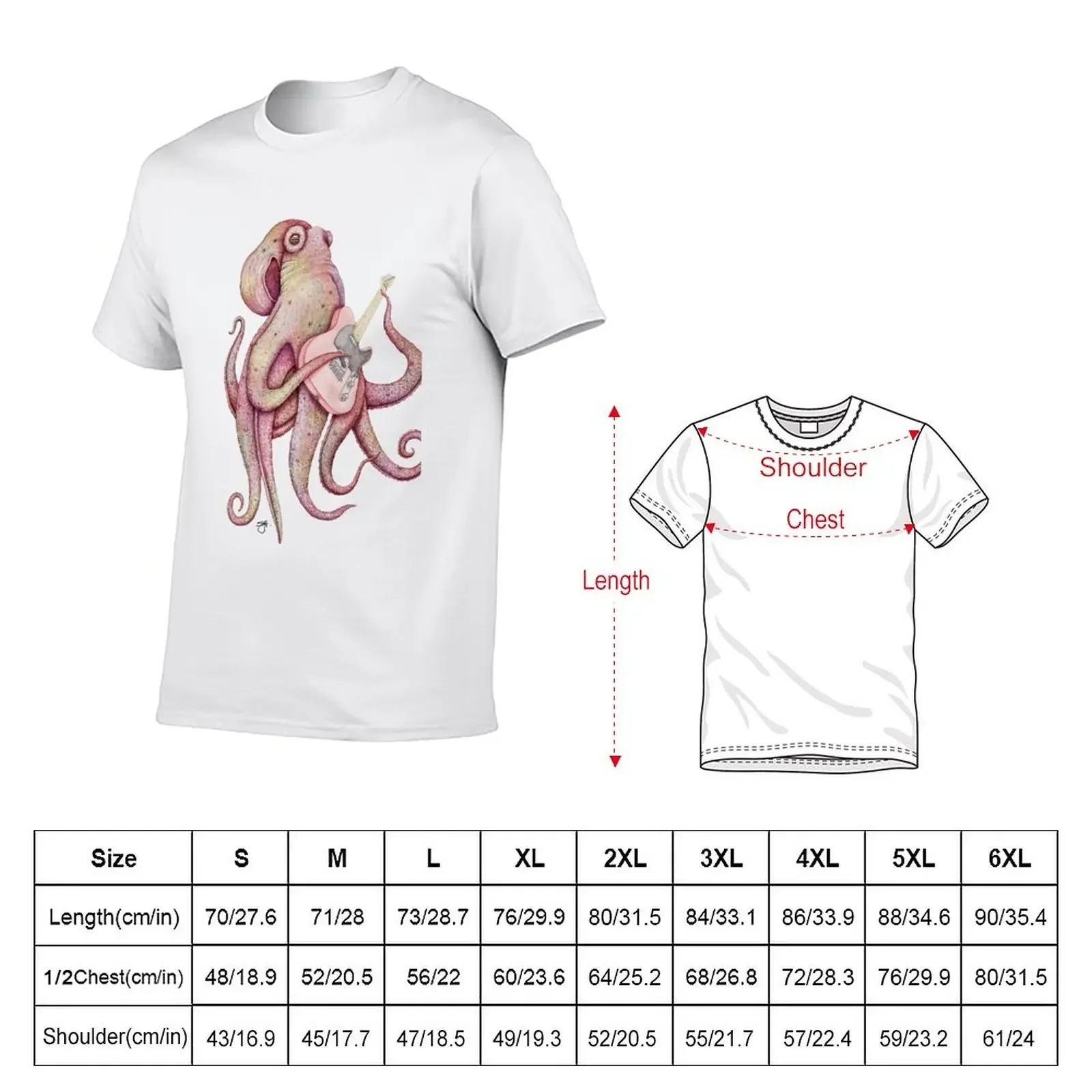 POLAH - the axe wielding Octopus - Red T-Shirt Aesthetic clothing summer clothes sweat shirts, men