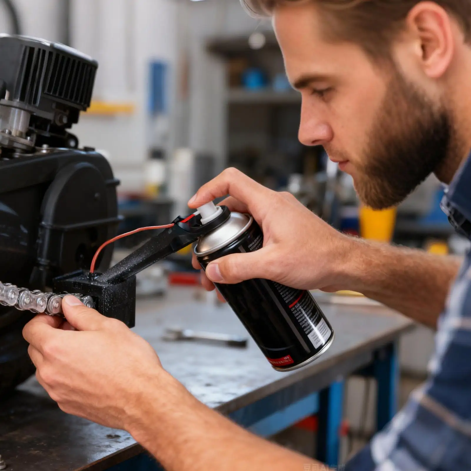 

Bike Chain Lube Applicator Professional Oiler Splash Proofing Chain Oil Tool For Bike Motorbike Riding Cleaning Maintenance