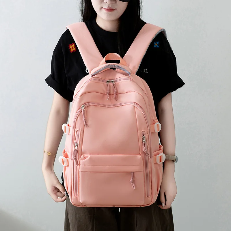 Waterproof Casual Teen Girl Backpack Large Space Commute Outdoor Travel Daily Daypack