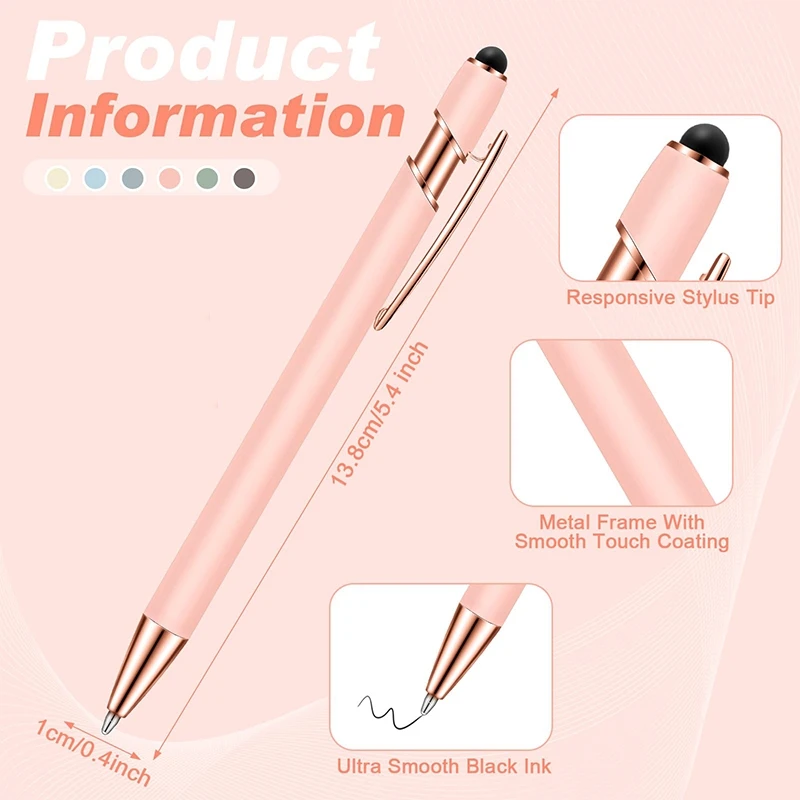 스타일러스 팁 볼펜, 12 개