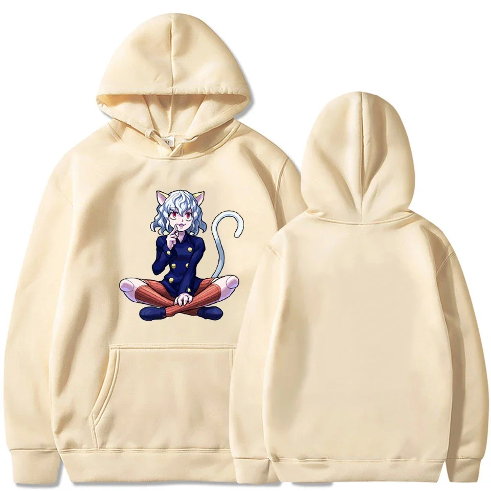 Neferpitou Hunter X Hunter Anime Plus Size Hoodie Women Sweatshirts Harajuku Winter Warm Girl Pullover Trend Streetwear Tops