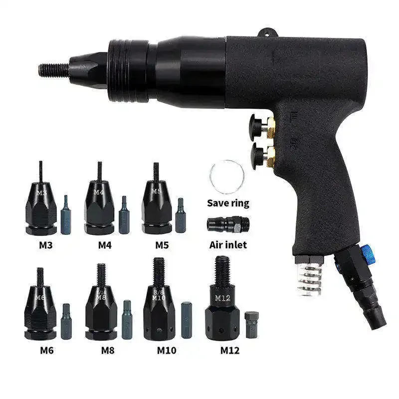 

Multi-function Portable Air Drilling Tapping -Gun Machine Pneumatic Screwdriver Rivet Nut Tool