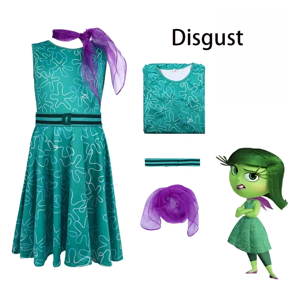 Inside Out2 تأثيري مجموعة أنيمي الشكل الفرح الحزن الغضب الاشمئزاز الخوف الحسد حفلة الهالوين المرحلة زي عيد ميلاد الأطفال هدية