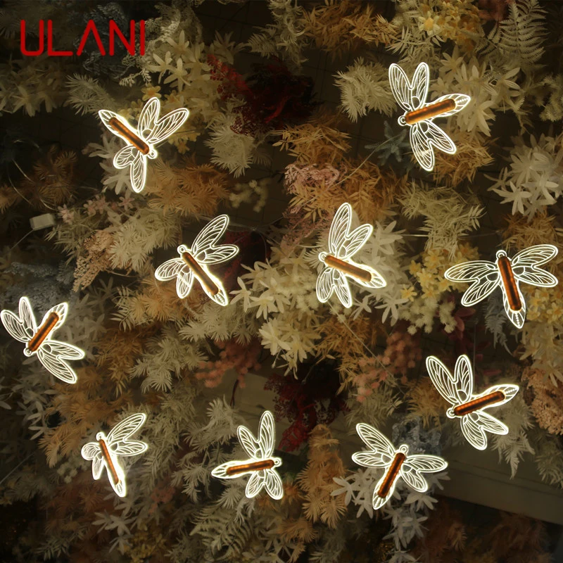 

ULANI Modern Wedding Pendant Lamp Festival Lights Atmosphere LED Light For Party Stage Windmill Dragonfly Decorationnd