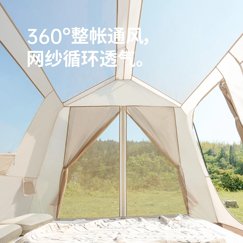 Naturehike Village 6.0 Quick Open Camping Tent Outdoor Picnic Automatic Tent Large Space Family Tent Nature Hike