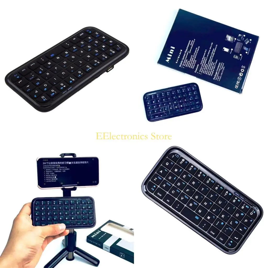 

B03C Беспроводная клавиатура Перезаряжаемая Bluetooth-совместимая беспроводная клавиатура Портативная маленькая карманная