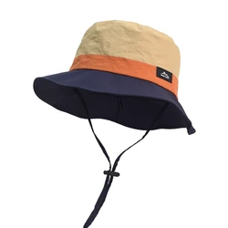 Summer Bucket Hats for Men Women Washed Cotton Panama Hat Fishing Hunting Cap Sun Protection Caps Outdoor Sun Hat