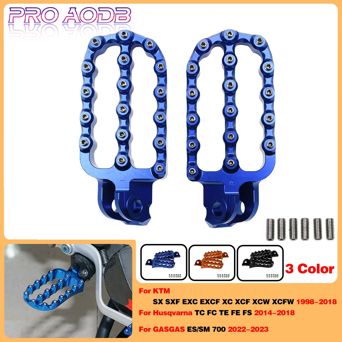 

CNC Forged Foot Pegs Pedals Rests For KTM moto 690 790 950 990 1090 1190 1290 Super Adventure R Supermoto R T Enduro SMC SMR SMT