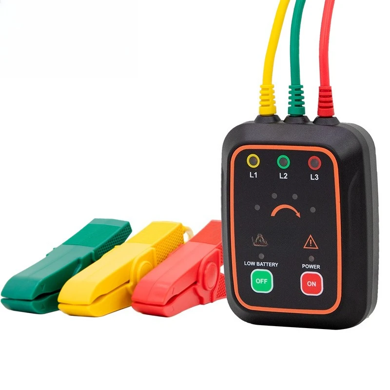 

Three-phase AC phase sequence meter Non-contact three-phase AC phase sequence measuring instrument Phase sequence meter