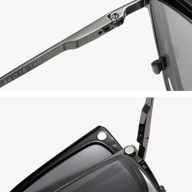 نظارات GJ OPTICIAN ذات الأكمام المغناطيسية ذات الأغراض المزدوجة، نظارات شمسية بمشبك عين القطة، نظارات طبية جديدة للنساء مضادة للضوء الأزرق للقراءة