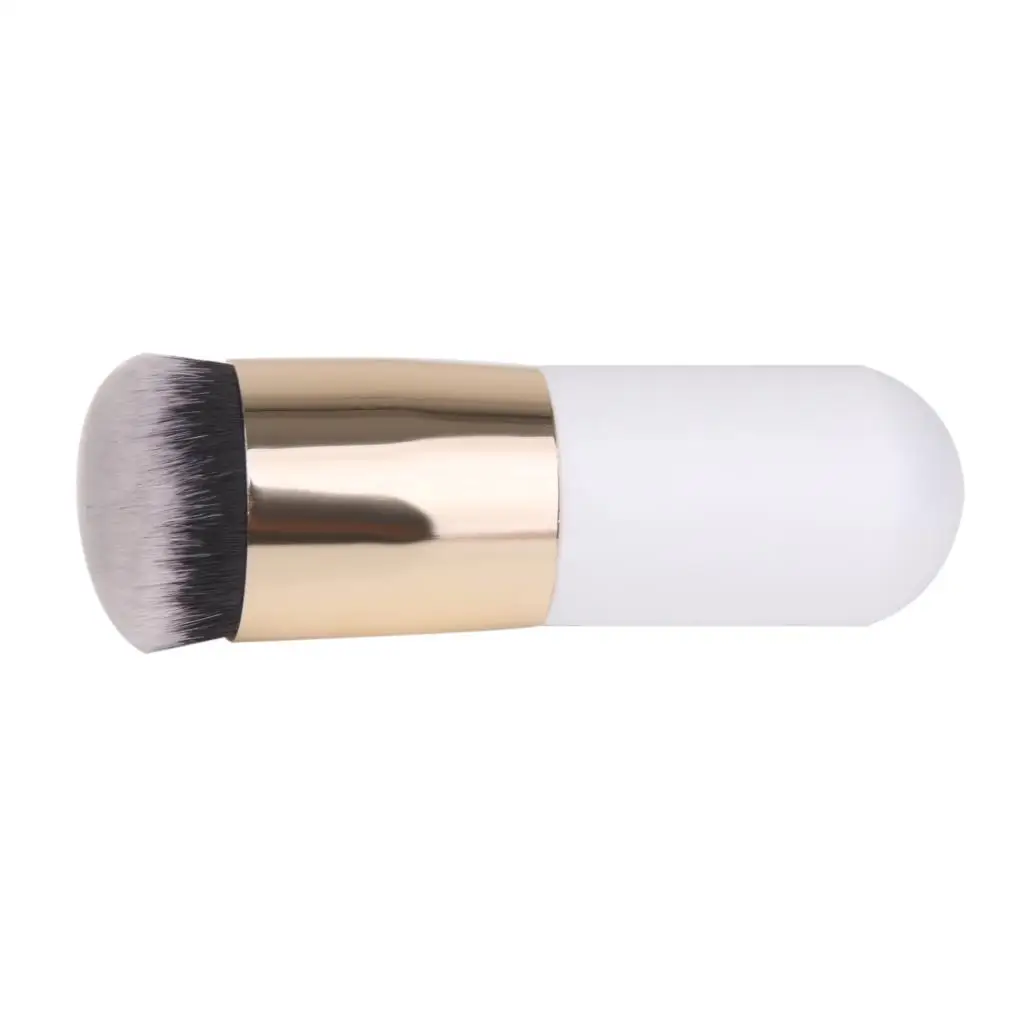 Cosméticos Face Powder Brush, escova de blush, Foundation Tool, ouro branco, Pro Maquiagem, Pack 2-6