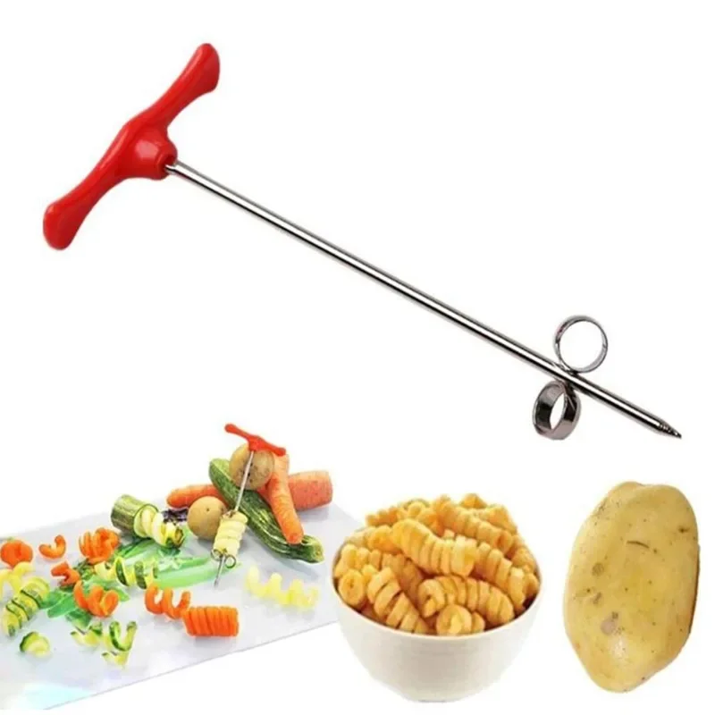 Cutter Slicer Potato Carrot Cucumber Spiral Vegetable Manual Roller French Fry Cutter Making Twist Shredder Grater cocina cuisin