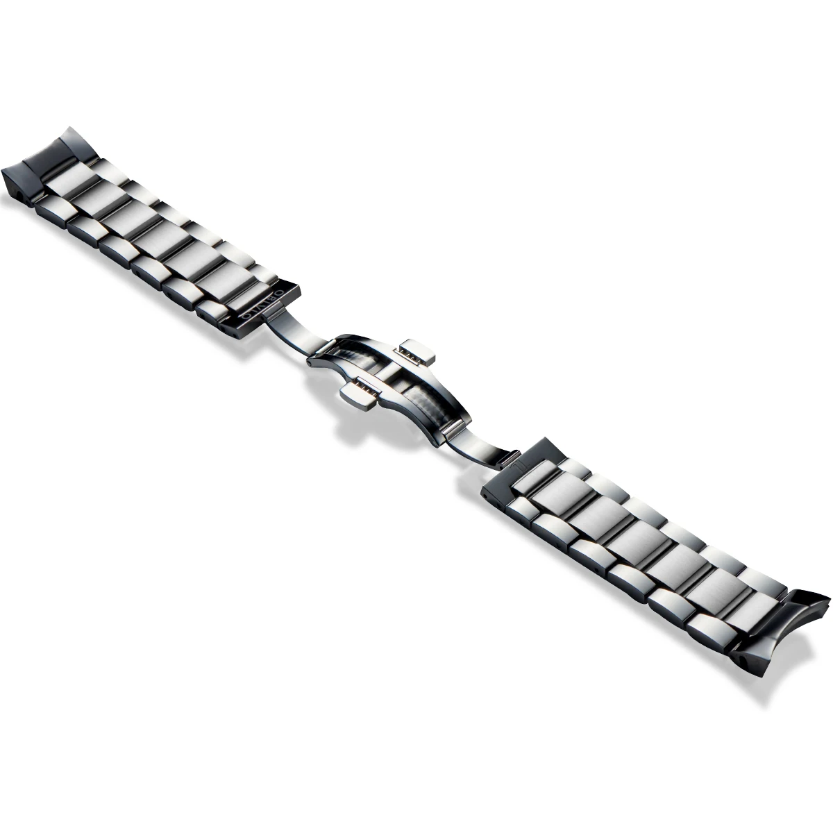 OBLVLO High Quality 22mm Stainless Steel Butterfly Clasp Watchband Watch Bracelet for Men Mechanical Watches Quartz