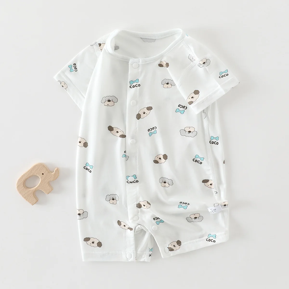 

Летний комбинезон-ромпер для новорожденных мальчиков и девочек (6-18 мес.) из модала, влагоотводящий, легкий, охлаждающий, мягкий, для повседневной носки