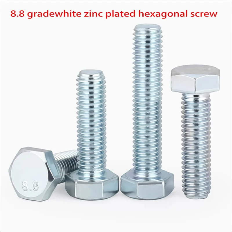 

M4 M5 M6 M8 M10 Galvanized Outer Hexagonal Screws 8.8 GradeZinc Outer Hexagonal Bolts High Strength Screws