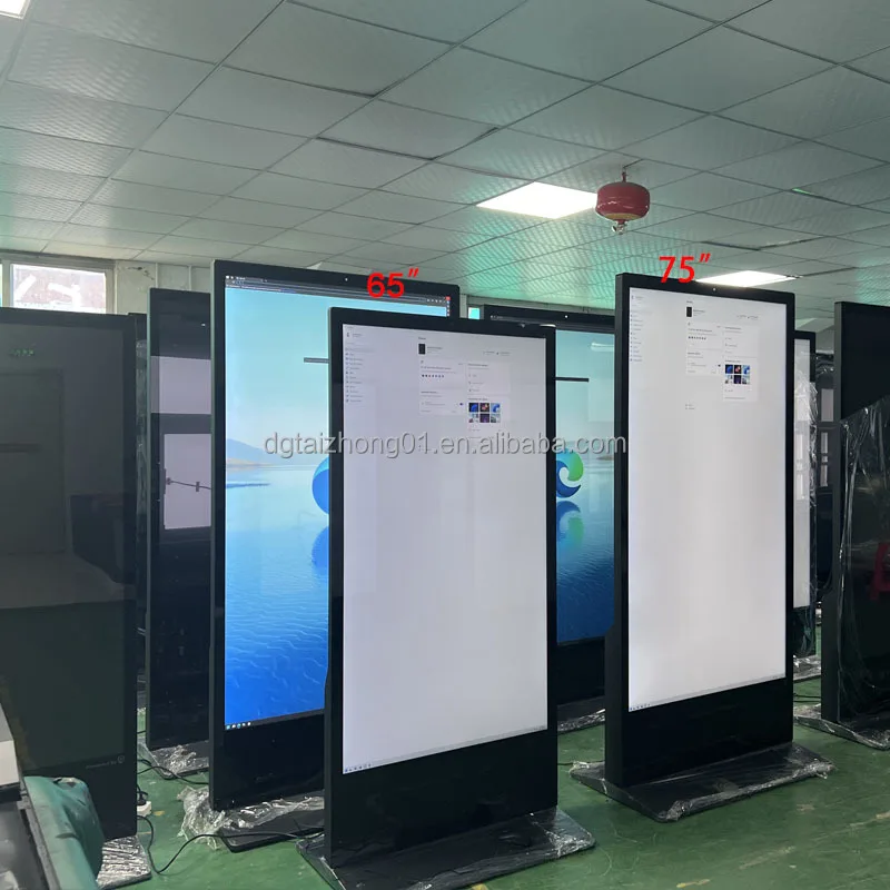 

for Shopping Mall Exhibition Hall Advertising High Brightness 55 65 75 Inch LCD Digital Signage and Displays With Animation