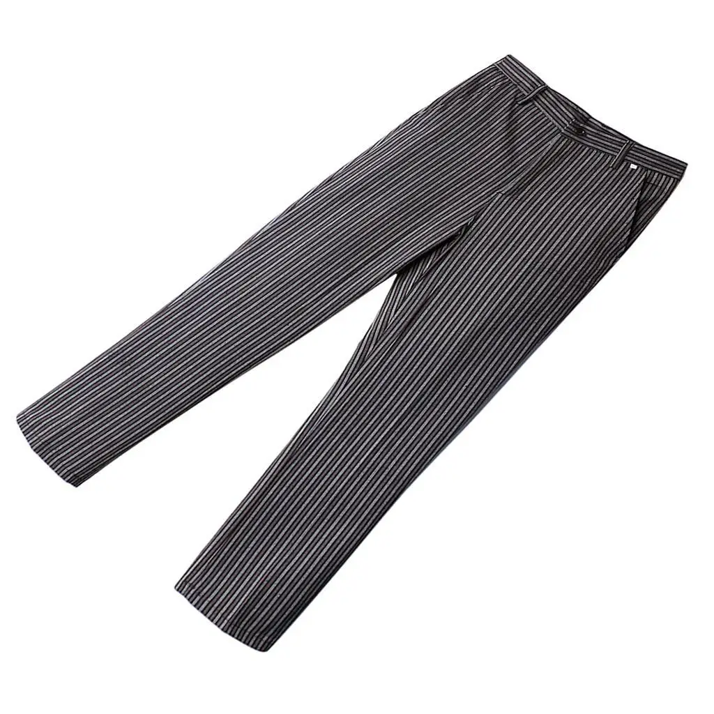 Mens Womens Baggy Chef Pants Elasticated Trousers 2 Pockets