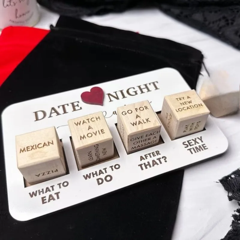 Date Night Dice After Dark. Date Night Dice After Dark Happy Fun Jenga Building Blocks  Home Decor  Desk Accessories