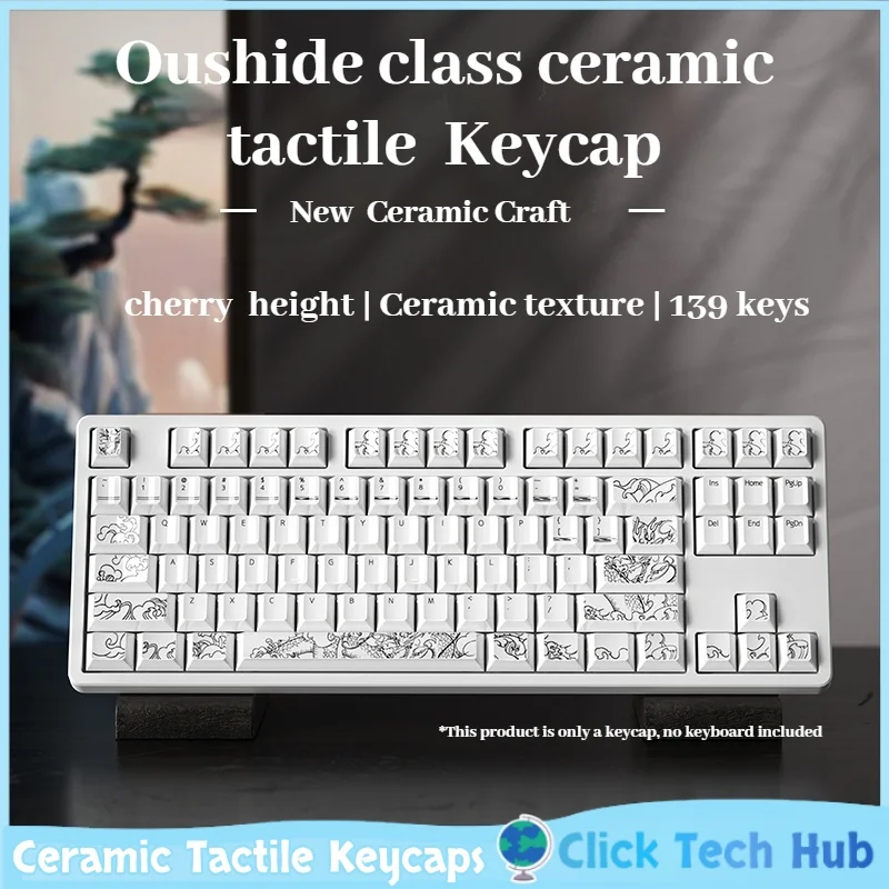 

Oushide Class Ceramic Tactile Keycaps 139 Key Mechanical Keyboard Keycaps Cherry Highly Personalized Woting Ev63 Made68 Gift