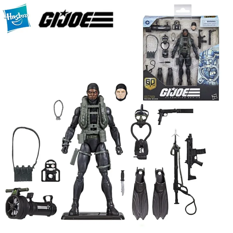 

New Original Hasbro G.I.JOE Classified Series Action Sailor-Recon Diver 60Th Anniversary Action Figure Model Toy Gift