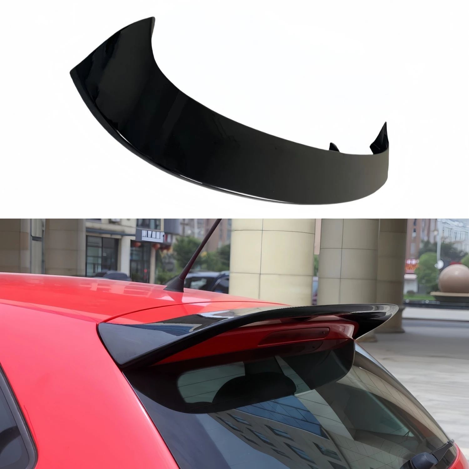 

Для Volkswagen Polo MK5 6R 6C 3/5-дверный TSI TDI TGI 2009-2017: Задний спойлер на крышу, накладка-сплиттер, тюнинг-обвес, глянцевый черный