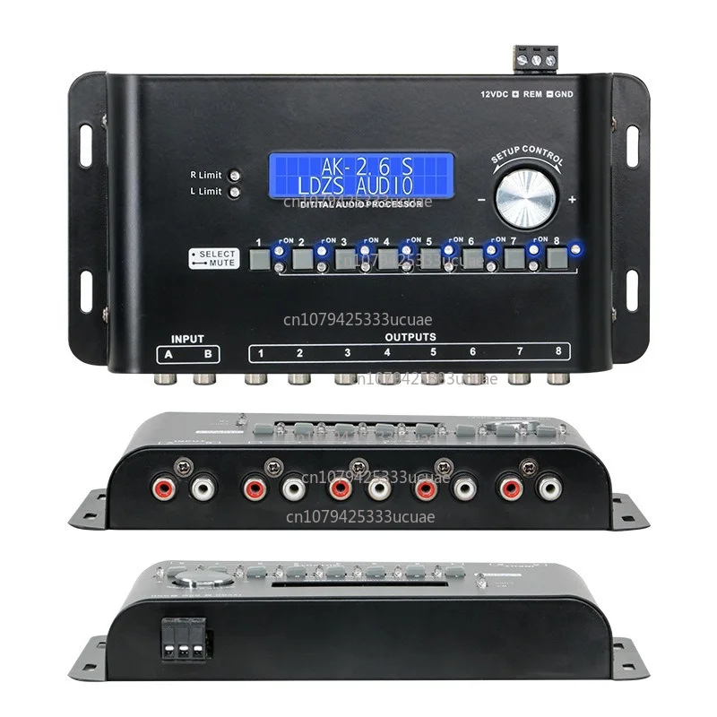 Multifunctional automotive audio equalizer, 31-band equalizer, EQ-tuned crossover amplifier for automotive audio
