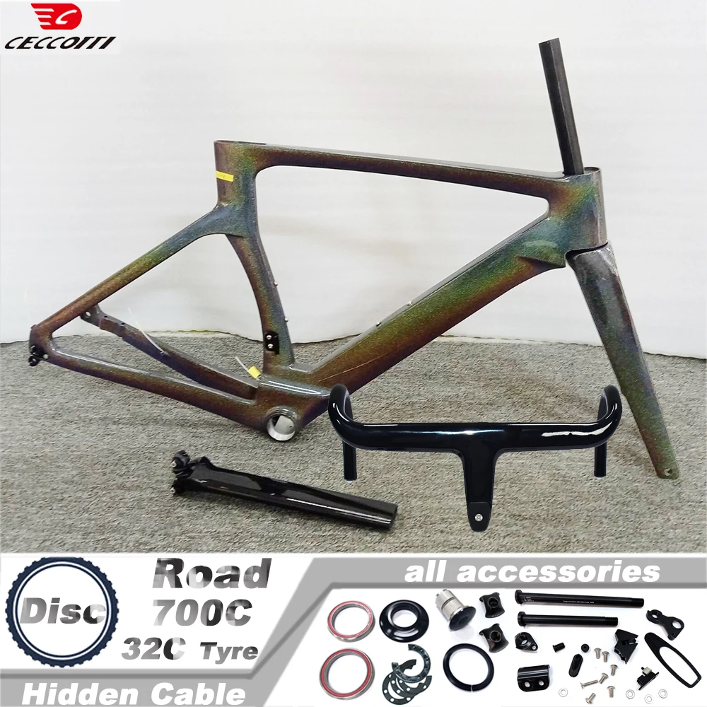 CECCOTTI RF26モデル カメレオンカラー ロードバイクフレーム T47BB