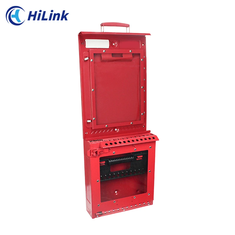 Durable Anti-Corrosion Group Lock Box Permit Control Station Include Display Case And Lock Key Store Lockout Station