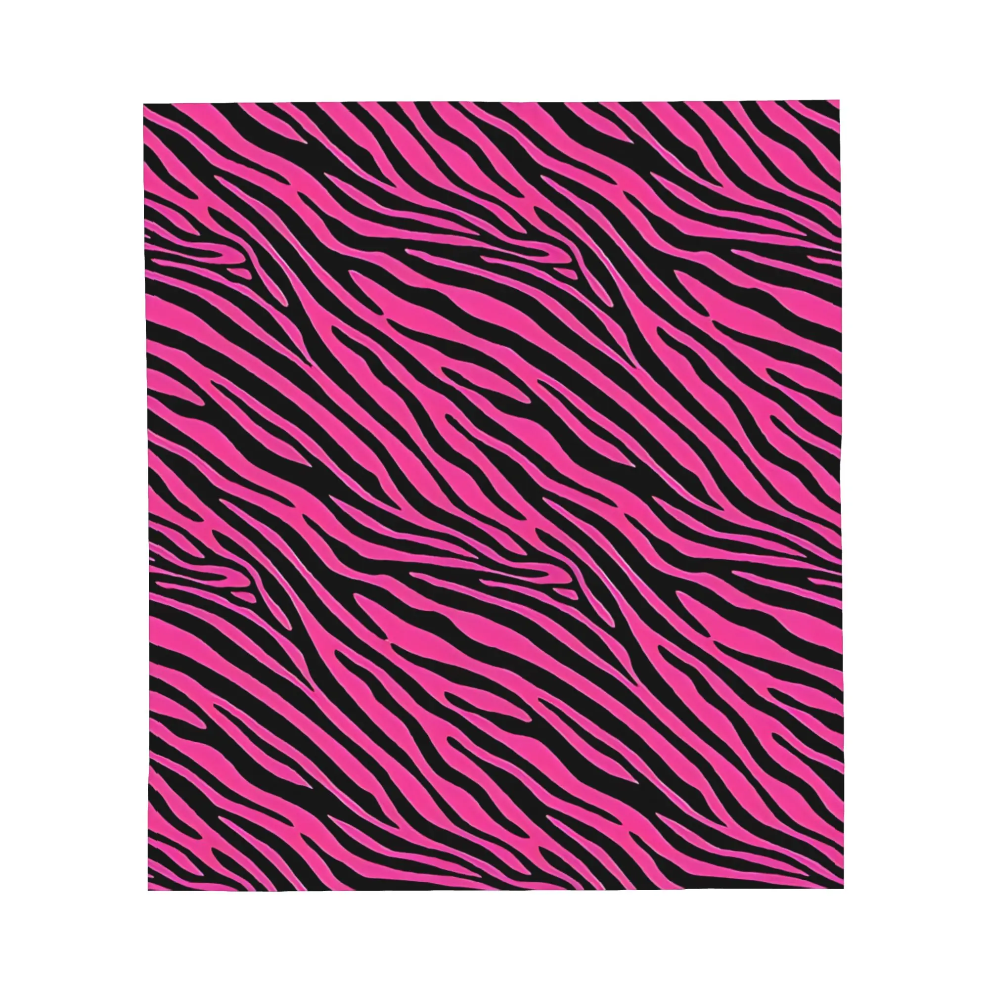1PC Mcbling Series Hot Pink And Black Zebra Print Blanket Throw Super Cosy Plush Living Room Sofa