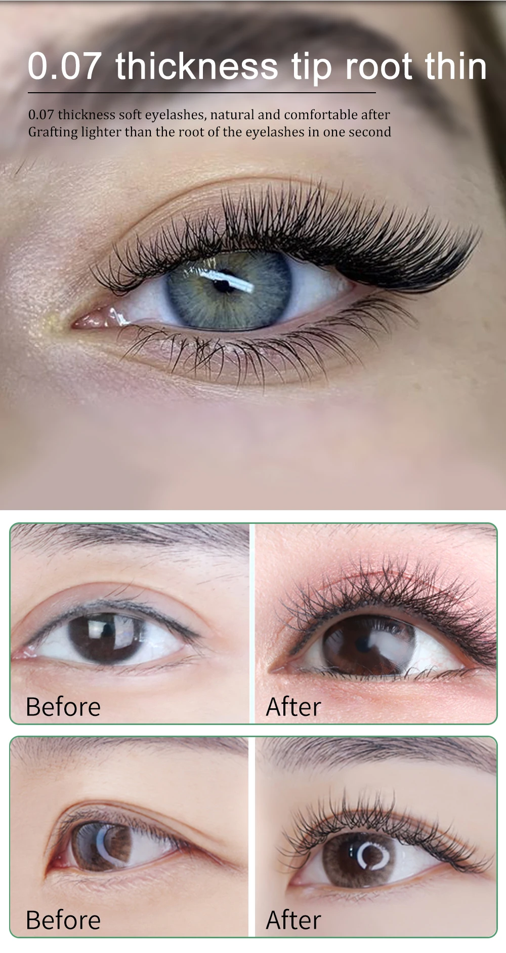 LAKANAKU YY L Shape Volume Lashes Y Eyelashes Extensions Cilia and Brazilian Volume Cashmere Mink Eyelash Extensions Cilios YY
