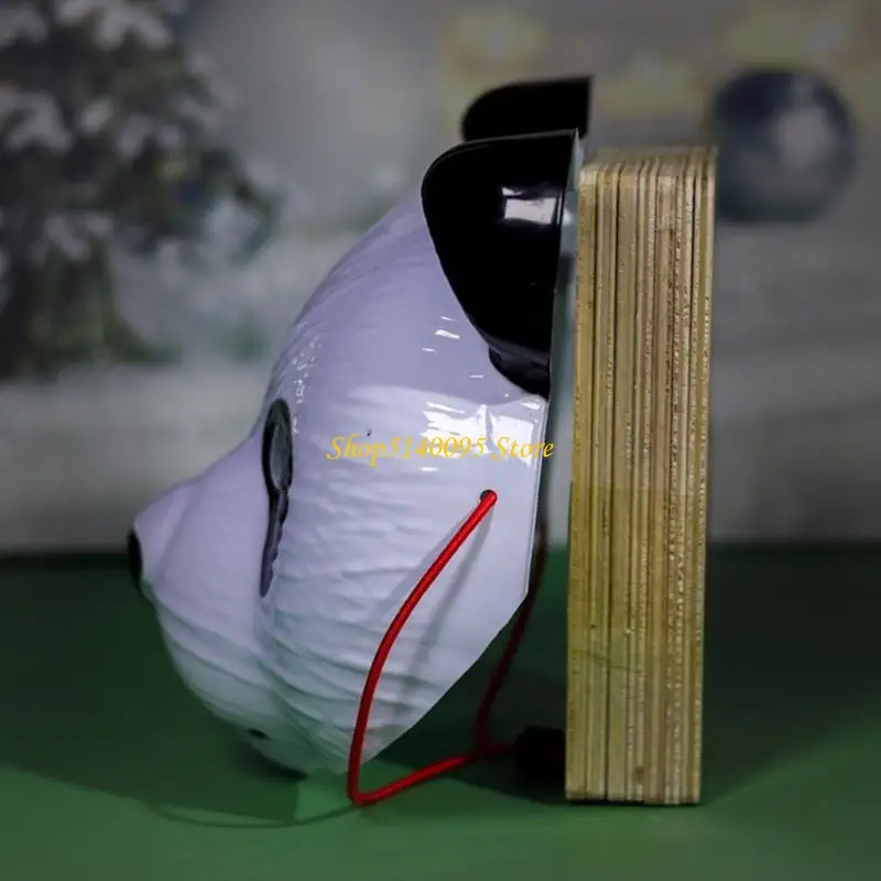 할로윈 크리스마스 파티를위한 DXAE 페스티벌 팬더 풀 페이스 마스크 의상 액세서리 어린이 성인 안전한 편안한 PVC 플라스틱