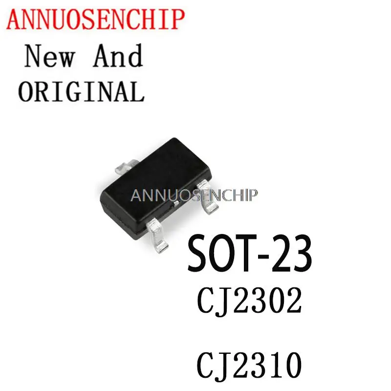 10PCS New And Original SOT23 2302 S2 2310 S10 SOT-23-3 SMD 60V 20V 3A N-Channel MOSFET CJ2302 CJ2310