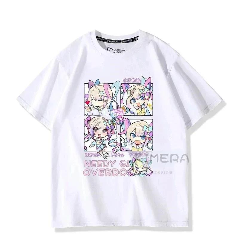 (#^.^#) 2026 New NEEDY GIRL OVERDOSE Kangel Oversize T-shirt Manga Graphic Tee Women Cute Top Men Short Sleeve Summer →_→LOOK ME view 5
