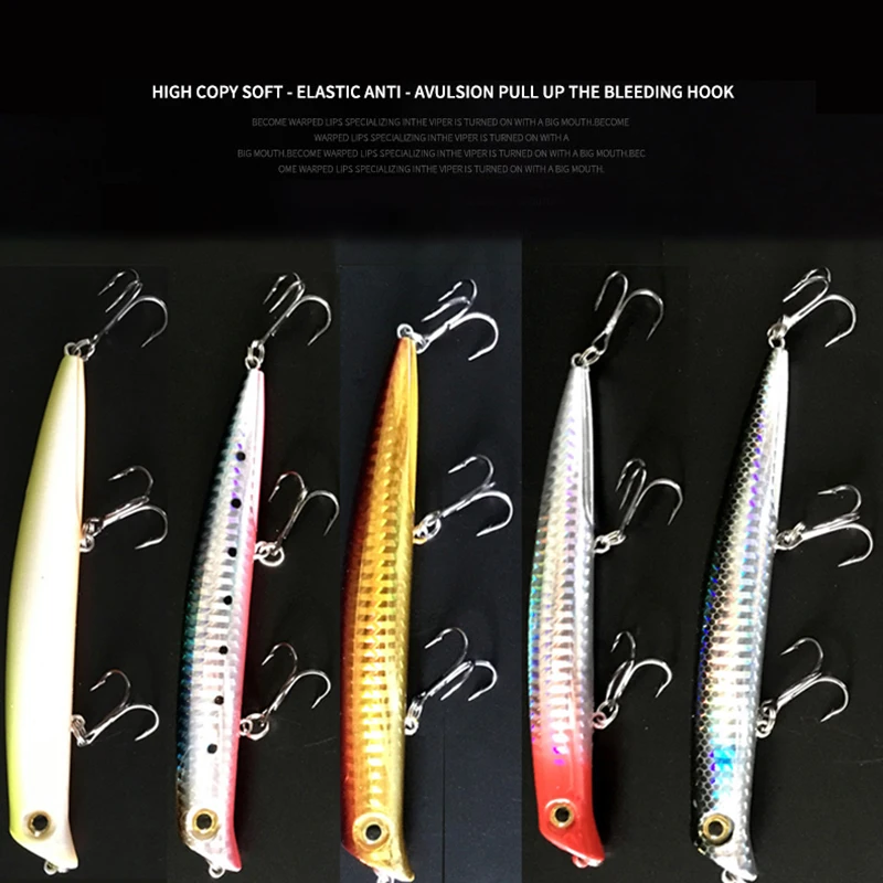 

Sasuke Minnow Fishing Lures 12cm 17g Floating Lipless Wobblers Artificial Hard Bait For Bass Pike Fishing Lure