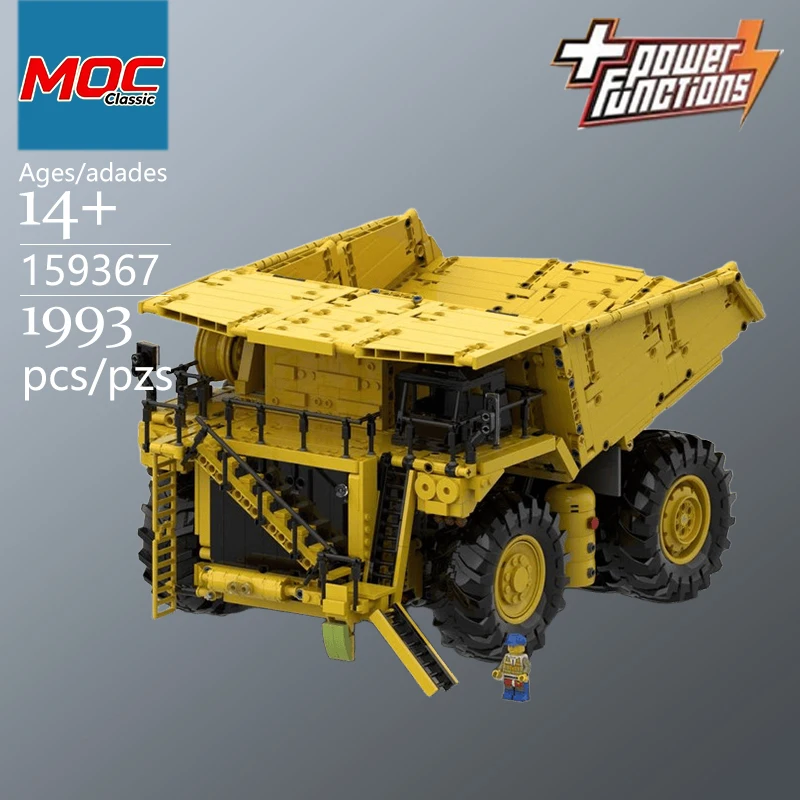 Specially Customized MOC Large Dump Truck Building Block Model - Trendy Educational Toys - Casual Building Game Toy For Gifts