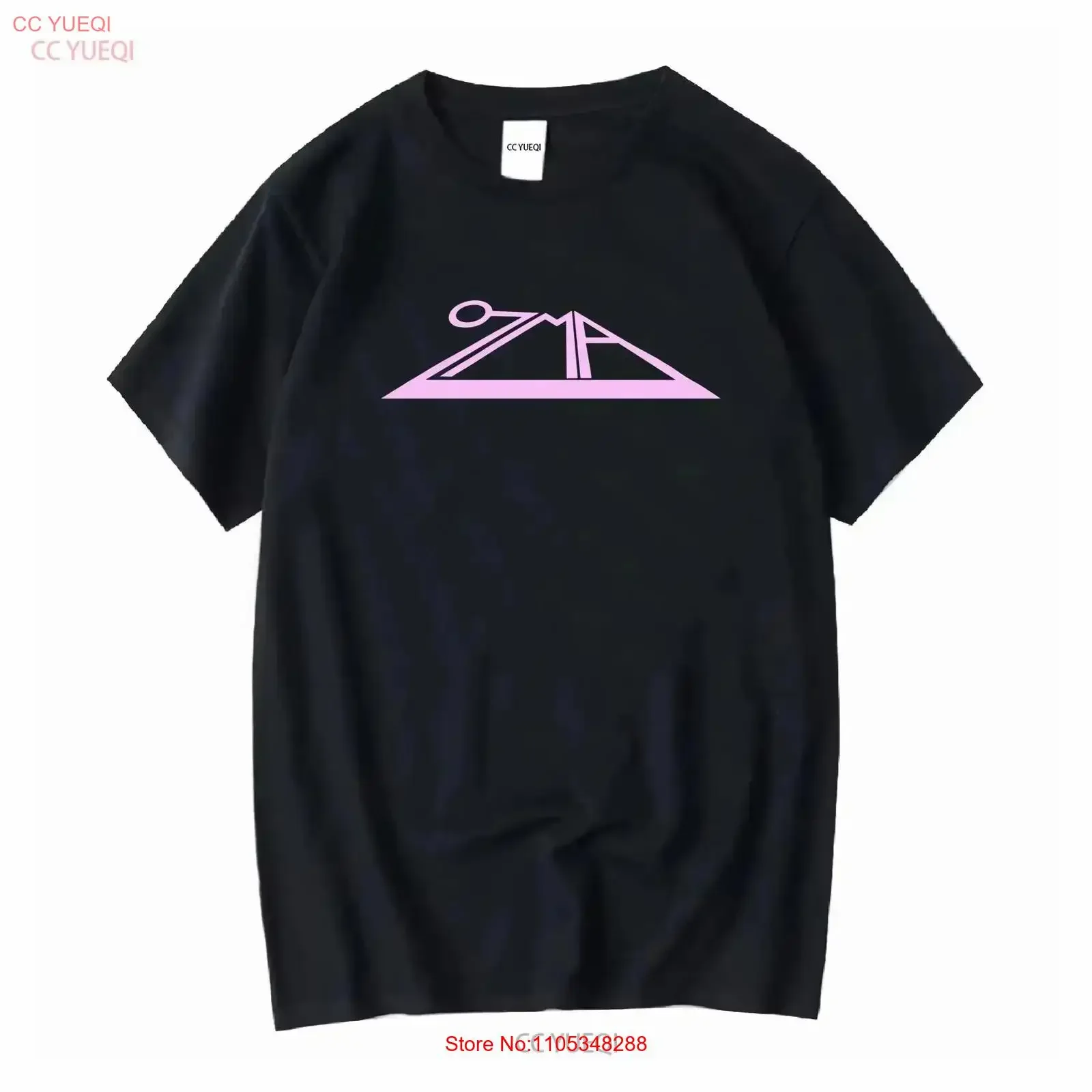 Ozma Logo T-Shirt Retro brandneu schwarz Geschenk für Fans TE2028 Vintage Washed Fashion Vielseitig Bequem Grafikdruck Dehnbar Weich