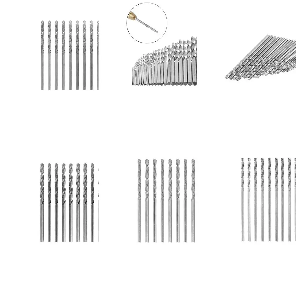 

Multifunction 10 Pcs Tiny Micro HSS 0.5mm Straight Shank Twist Drilling Bit high quality