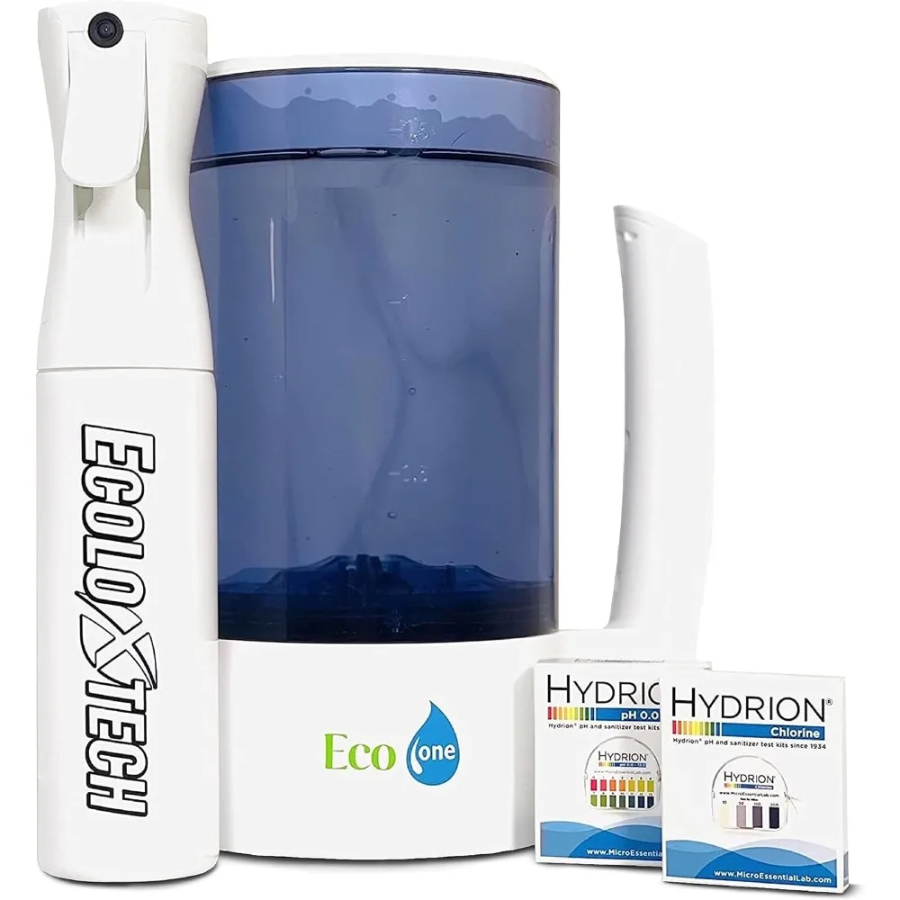 

Popular Portable Hypochlorous Acid Generator - with Ultra Fine Mister and Chlorine & pH Test Papers - House Cleaning Supplies