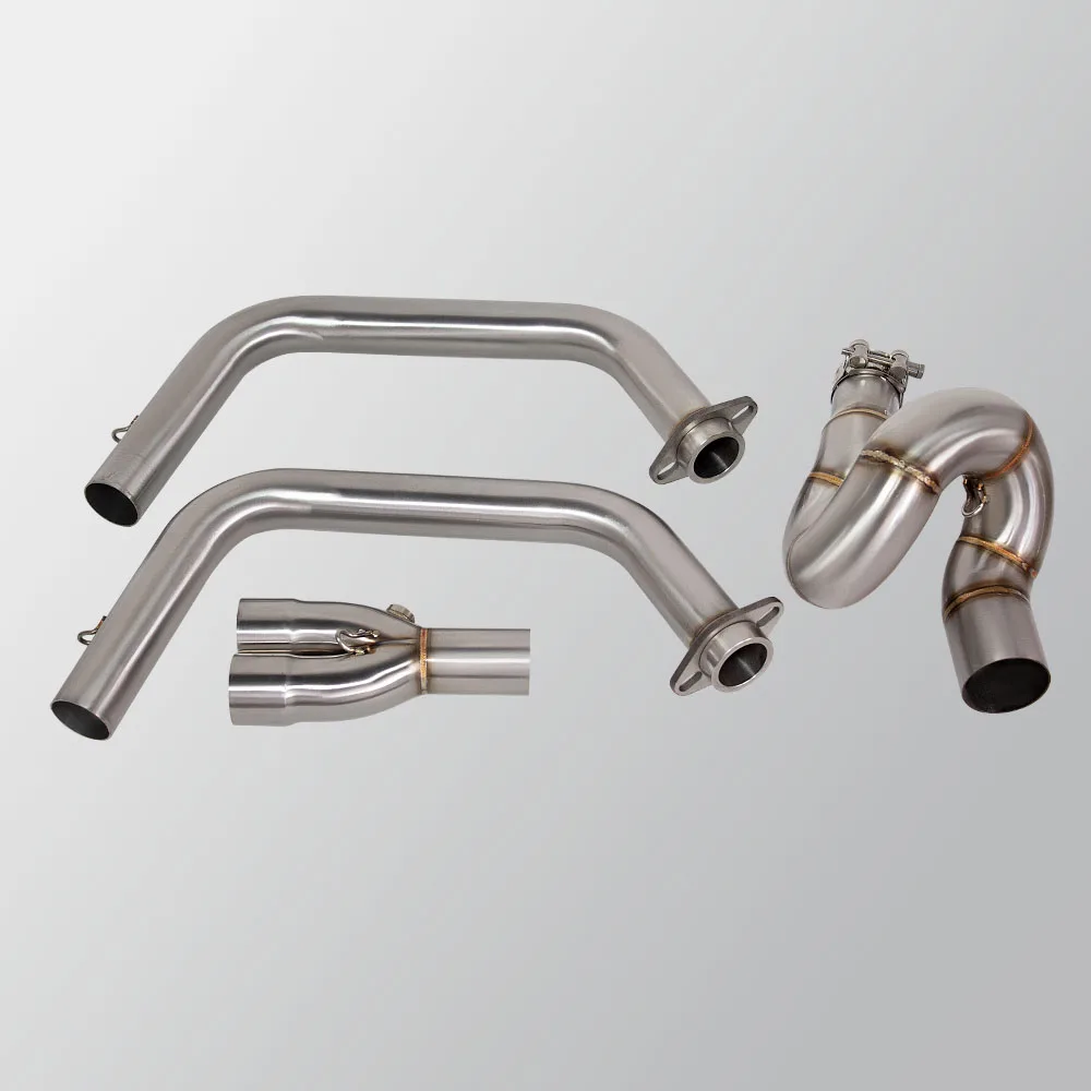 لكاواساكي نينجا 650 z650 نينجا Z 650 2017-2023 الهروب الانزلاق على الجبهة أنبوب ربط الأنابيب 51 مللي متر دراجة نارية العادم نظام كامل