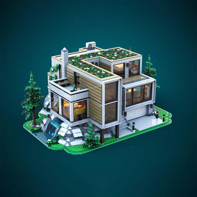 3915 pièces maison moderne blocs de construction créatifs jouet d'architecture éducative pour enfants blocs de cadeau d'anniversaire