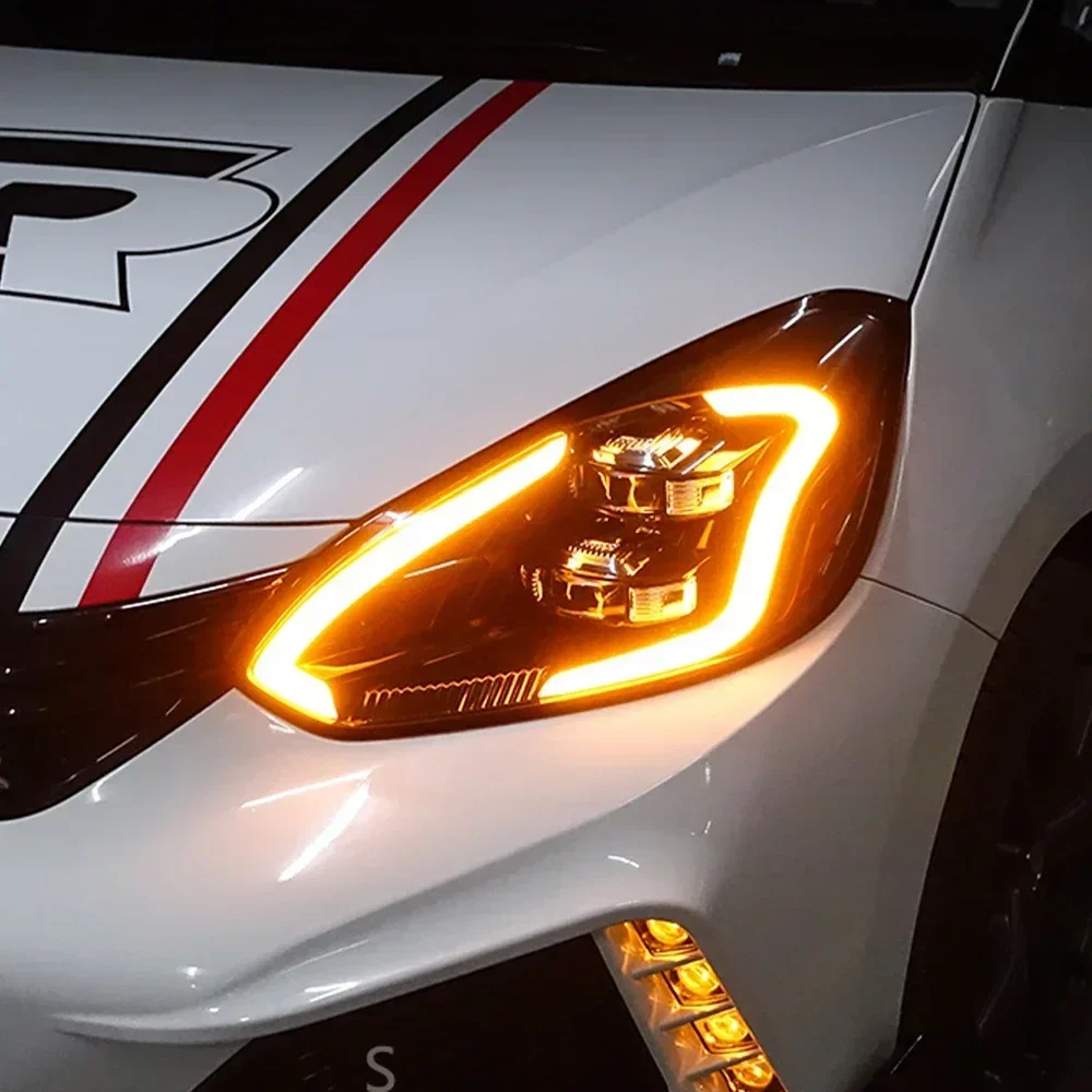 

Автомобильные передние фонари для Honda Fit GR9 2021-2024, светодиодные автомобильные фары в сборе, обновленный двойной объектив проектора, аксессуары для динамического света