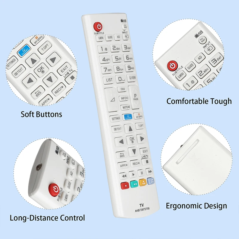 AKB73975758 Remote Control For LG Smart TV 32LB58 28LB490 32LB582 42LB582 47LB582 50LB582 55LB582 32LB582U 32LF580V 42LB582V