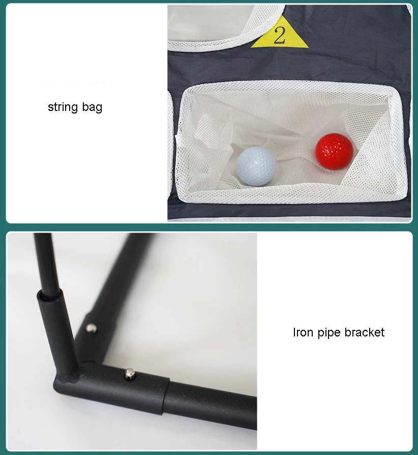 Golf Chipping Practice Net Multi-target Swing and Hitting Net Indoor and Outdoor Training Supplies Portable and Easy to Store