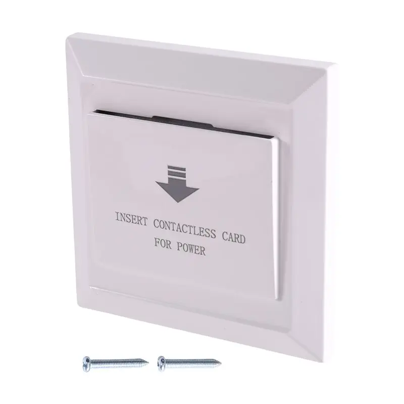 A98Z Electronic For Hotel Room Card Energy Saver Switch 220V Voltage 40A Insert For Hotel Room Energy Saving Switch White