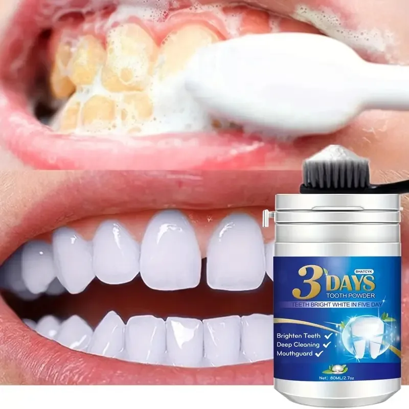 1Pcs Teeth Whitening Powder, Teeth Polishing Teeth Deep Cleaning Powder, Tea, Coffee, Wine and Smoke Stain Remover