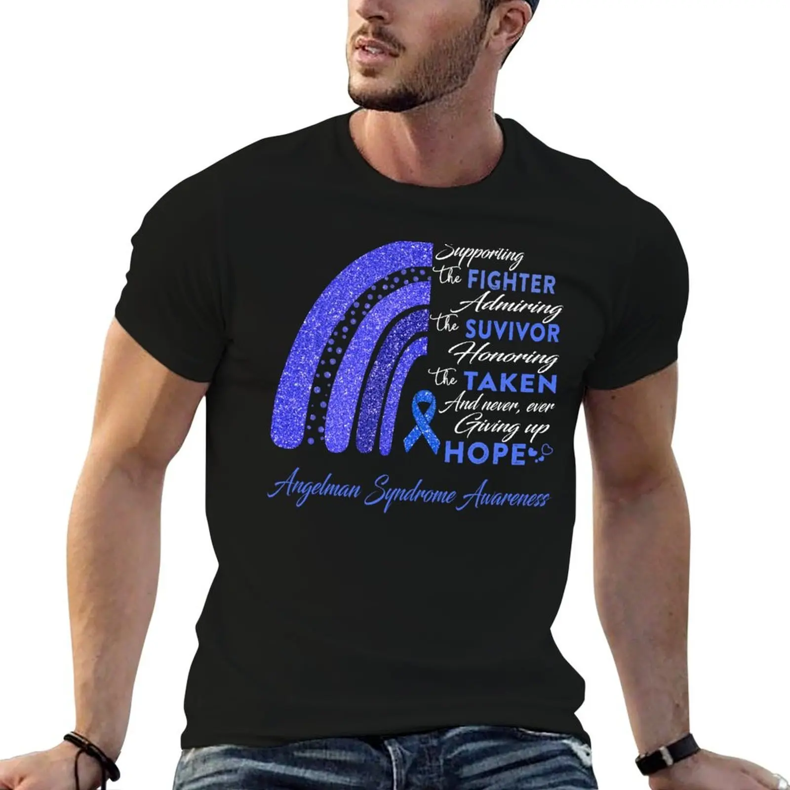 Angelman Syndrome Warrior Supporting Fighter Angelman Syndrome Awareness T-Shirt