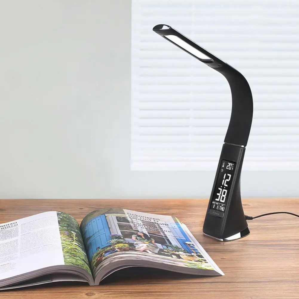 

Convenient Dimmable Table Light Digital Screen Design LED Table Lamp Bedside Light with Gooseneck Hose Illumination