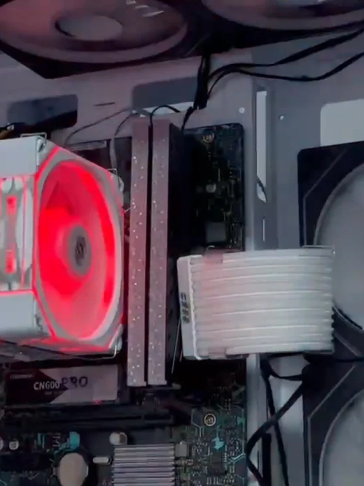 Radiator pamięci RAM, chłodząca osłona RAM 5V 3-PIN ARGB do pamięci RAM komputerowych DDR3 DDR4 DDR5, uniwersalny, wzór diamentowy RGB, 2 sztuki/opakowanie — zdjęcie produktu 7