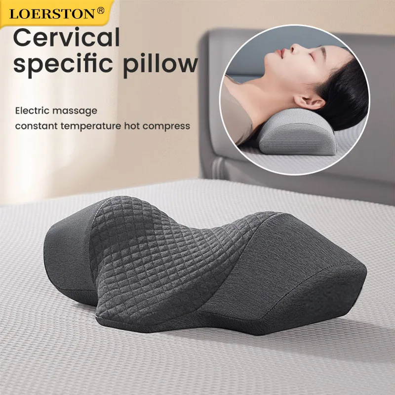 Neck pillow for sleeping specifically designed to protect the spine massage the spine aid sleep heat up non repairing Headrest