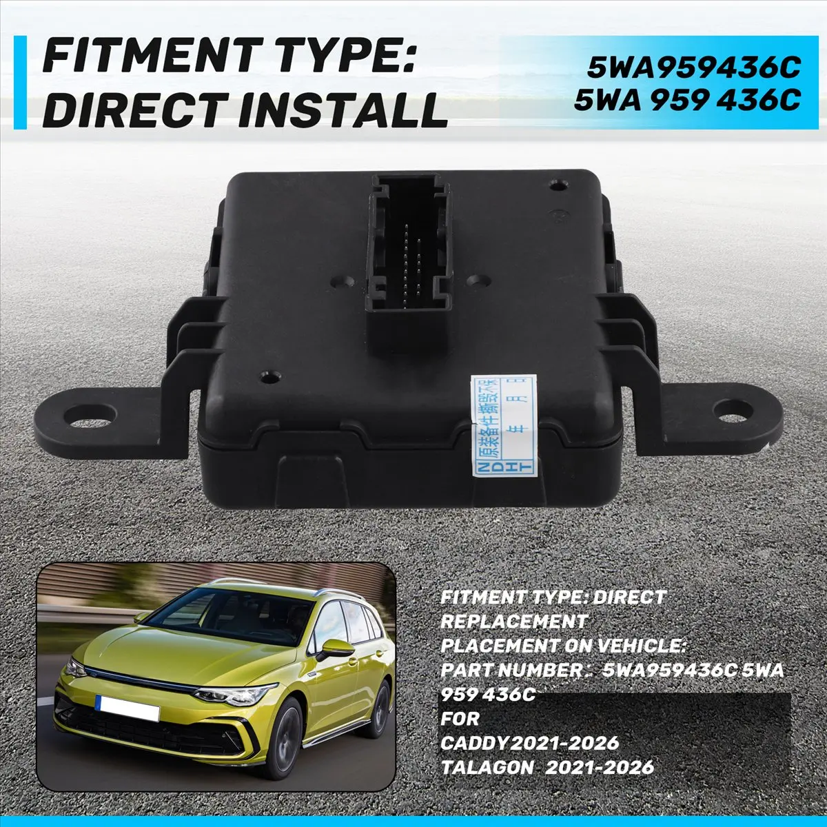 Super Sale 5WA959436C Car Keyless Kessy Module for VW MQB EVO Platfrom Golf MK8 for Audi A3 8Y for Skoda One Key Start 5WA 959 4